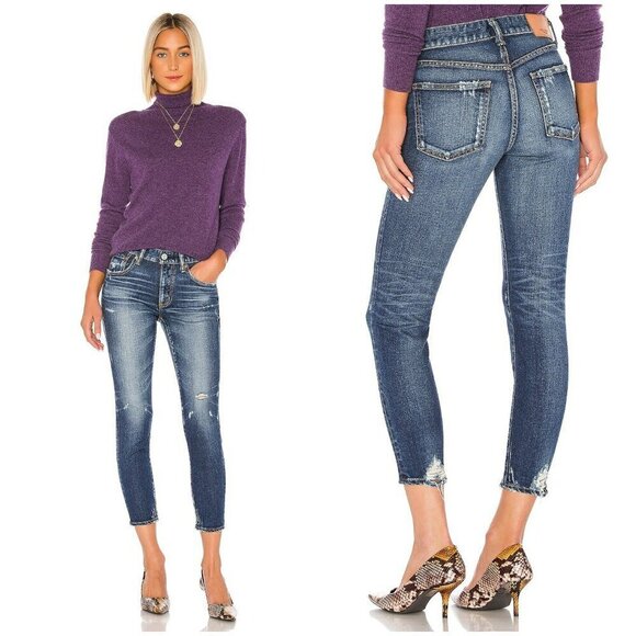 💕MOUSSSY VINTAGE💕 Velma Skinny Jeans ~ Dark Blue 30 - Picture 1 of 16